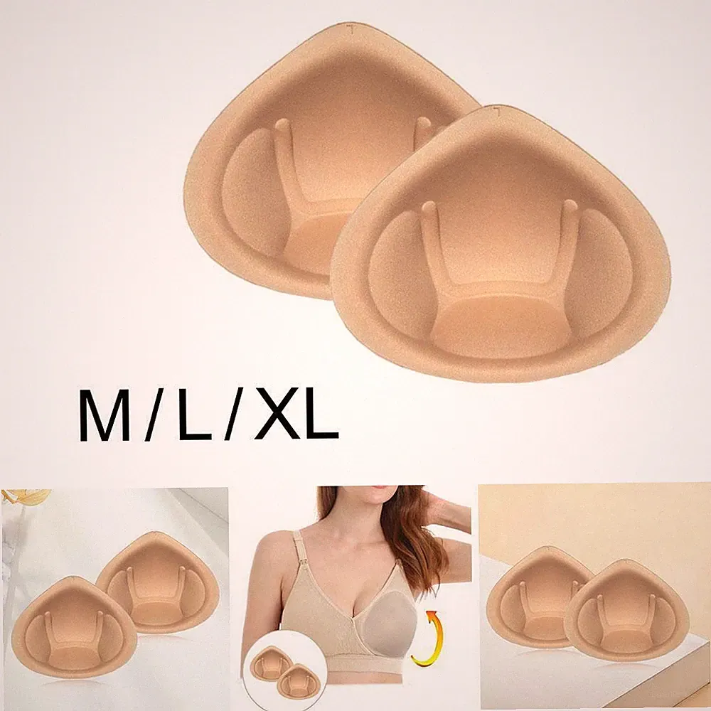 1 Paar BH Pads Einlagen herausnehmbar atmungsaktiv Push up BH Cups Einlagen für Sport