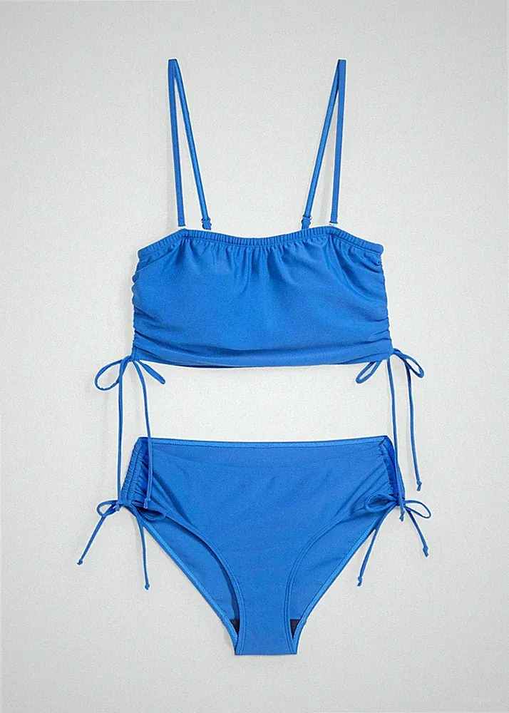 1-tlg Bikinioberteil Gr. 40 Blau Damen Bademode Schwimm-Bade-BH Neu