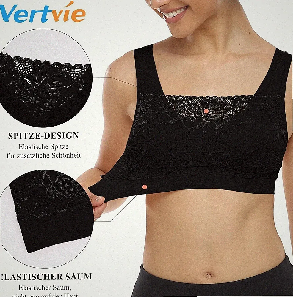 1 x BH WEISS Vertvie Womens Strech Ohne Buegel Sports BH Bra Top OBERTEIL