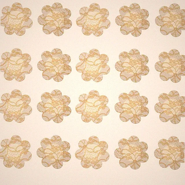 10 Paar Blume Gestaltet Brustwarzen-Pasties Klebe BH-körbchen-Nude Farbe