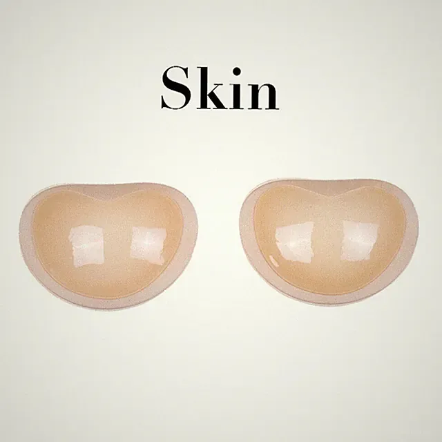 1pair Silikon Klebe BH Brüste Einlagen Push Up Pads Trägerlos Bra Selbstklebend