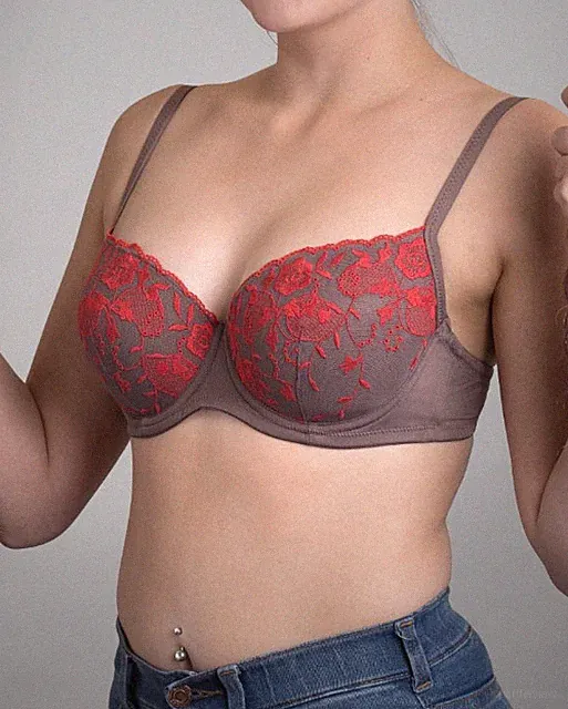 2-pack Eve Lace Roxanne Damen leichte, geformte Polsterung-BH mit Bügel Neu
