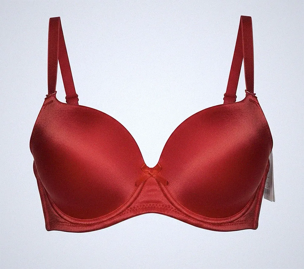 2 ROTE Push-Up BHs mit Muster – schönes & elegantes Design ❤️