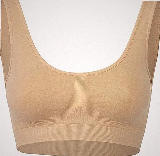 2 Sport BH Bustier Microfaser Unterwäsche Top Bra Fitness S M L XL XXL neu