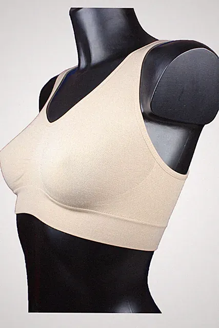2 St nahtlos Form BH Sport haut Sporttop Top Bustier Microfaser ohne Bügel