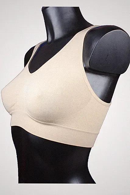 2 St Sport form BH Bustier Microfaser Top Bra Fitness nahtlos Unter Vakuumbeutel
