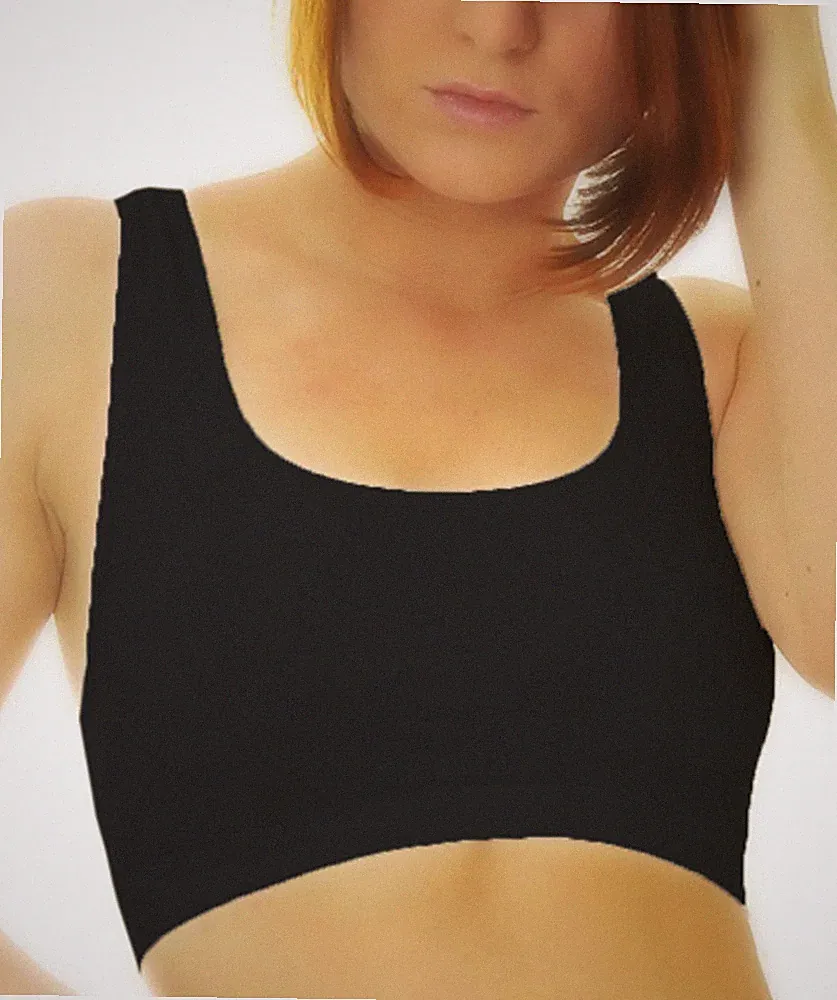 2 Stück Sport BH Form Bustier nahtlos Figur Top Microfaser Soft BH Wäschebeutel