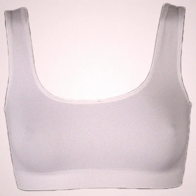 2 Stück Sport BH Soft Top BRA Bustier Microfaser weiss S M L XL 2X Wäschebeutel