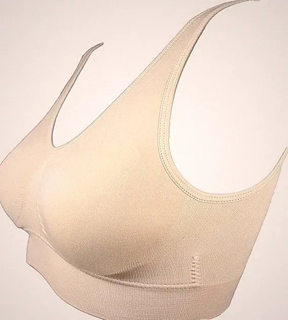 2 Stück Sport Form Bustier ohne Bügel Push Up BH Microfaser Damen S/M + 2XL/3XL