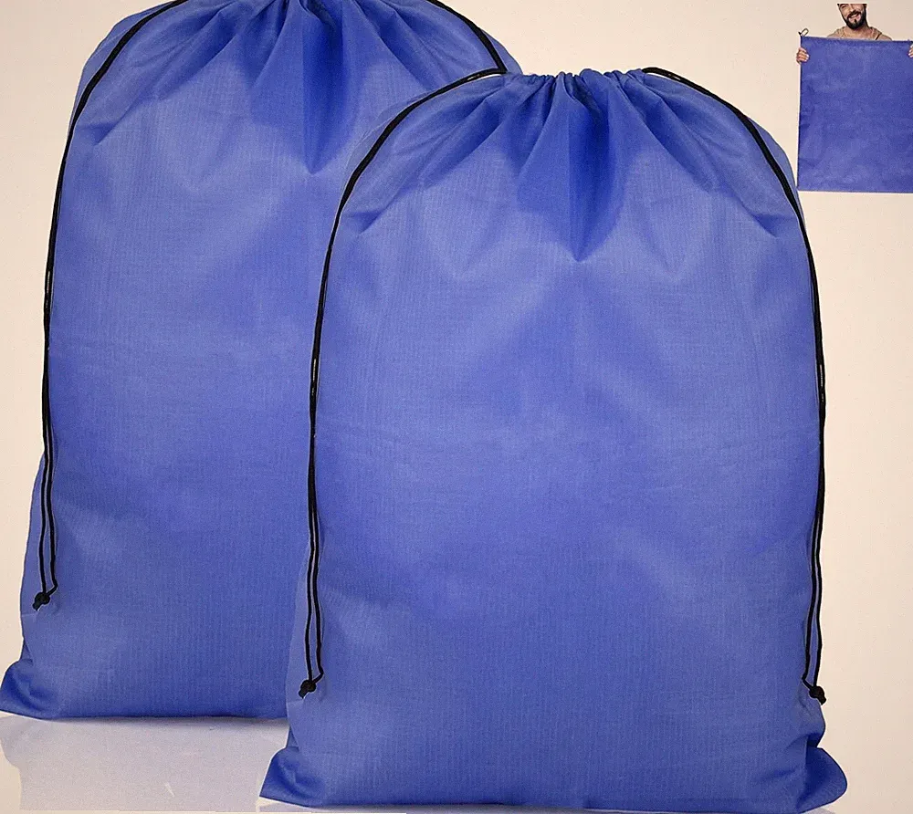 2 Stück Wäschebeutel Reise, Faltbarer Wäschesack Reise 60 x 80 cm Wäschebeutel