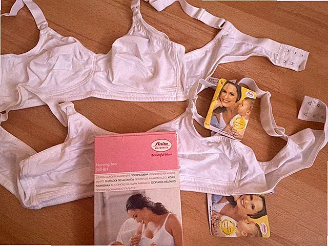 2 x Anita maternity Still BH 95B Weiß 5075 BeautifulMum NEU Umstandsmode
