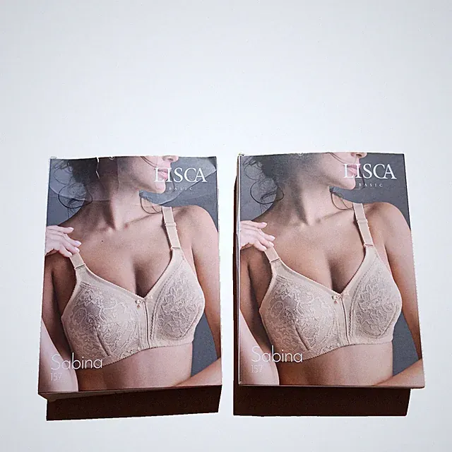 2 x LISCA Bra No Wire Comfort Sabina 157 UK 40D EU 90D FR 105D 151839