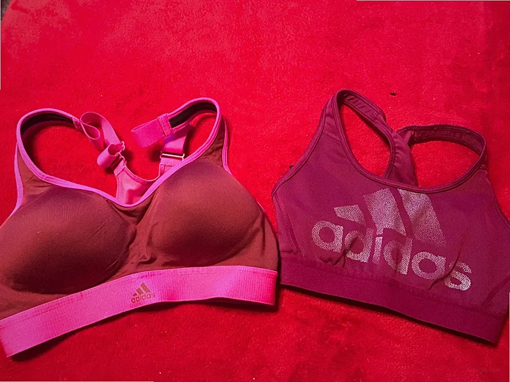 2 x Sport BH Adidas Gr. XS, XXS 32 34 Set Paket Sports Bra Fitness rot pink