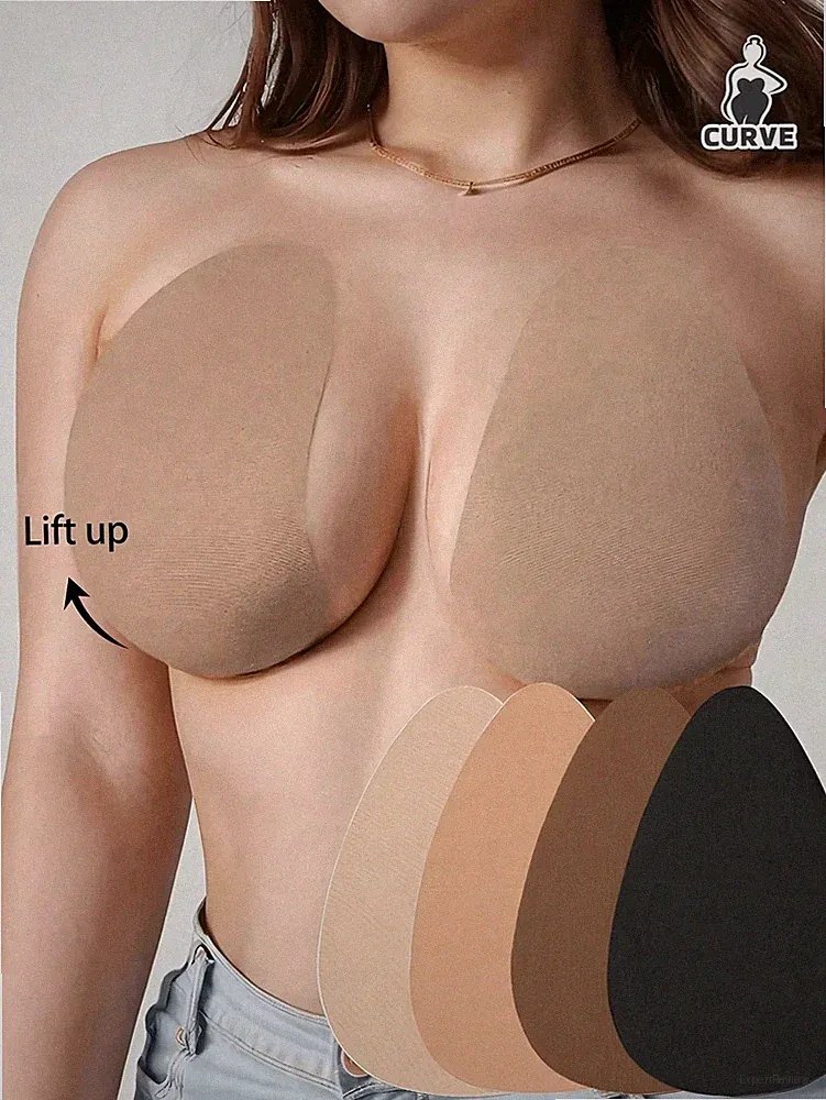 2er Pack/4er Pack Unsichtbarer Push Up BH in Große Größen mit Silikon Billig24