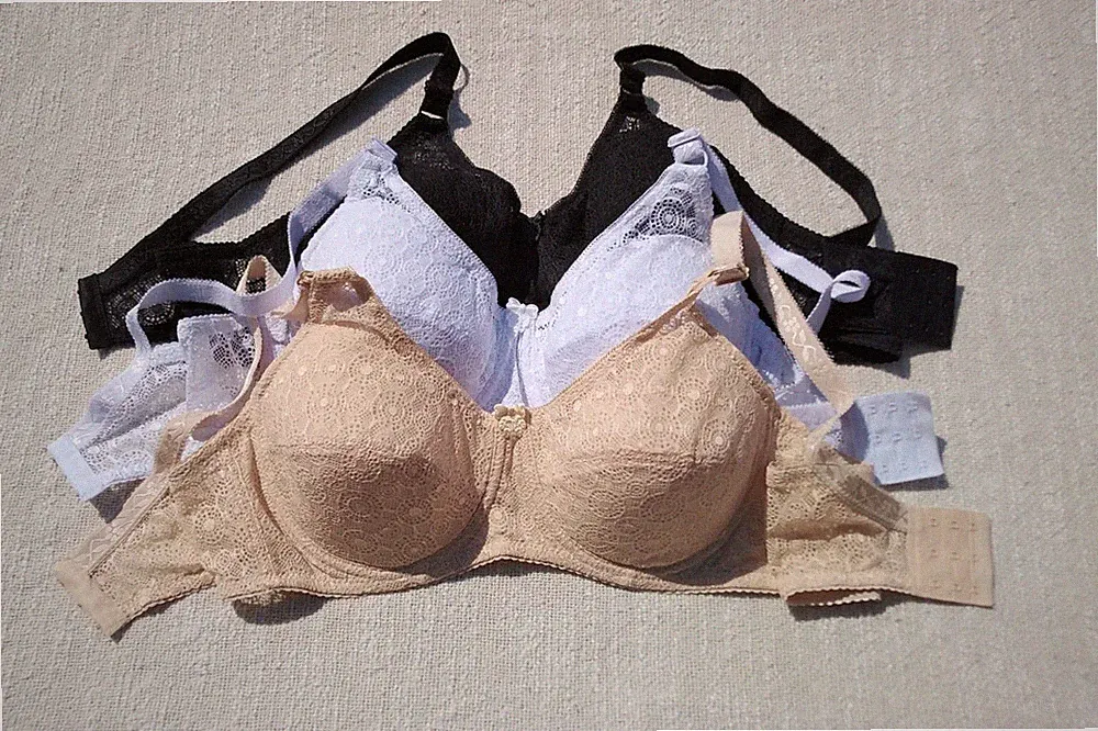 2er Pack Damen Bügel BHs Minimizer soft Push Up Frauen Spitzen BH Größe 65-85/ B