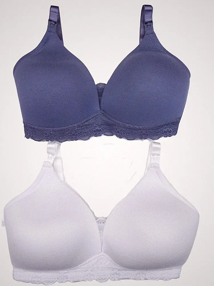 2er Pack Mothercare Blooming Marvellous Umstands-Still-BHs blau/weiß UVP32€