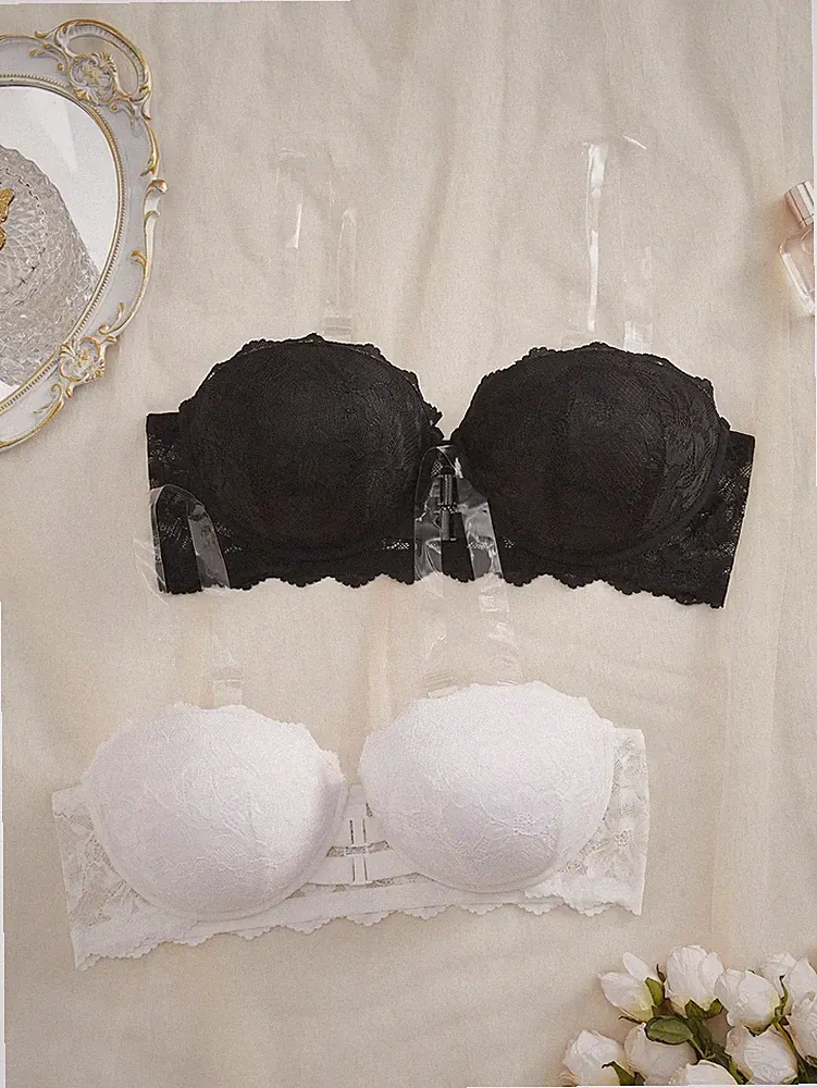 2er Pack Spitzen BH mit Frontverschluss in Große Größen Sexy Billig24