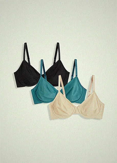 2er pack T-Shirt BH Gr. (80) C Kobalt + Beige Damen-Bra Oberteil Neu*