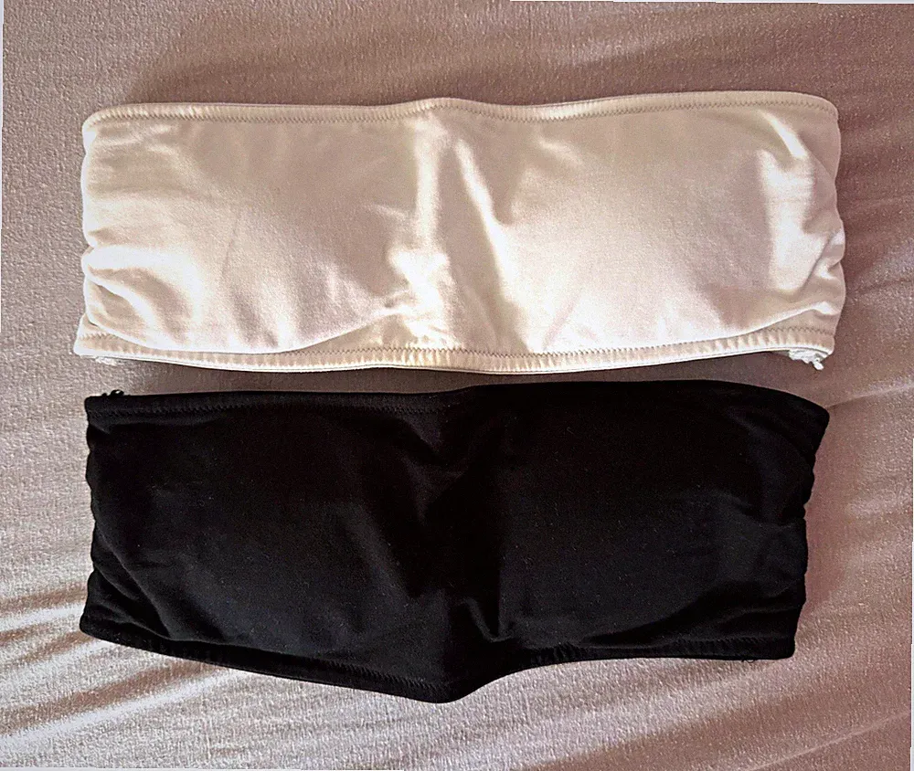 2er Set Bandeau Still-BHs mit Einlagen 38