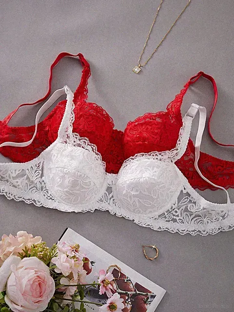 2er Set: Eleganter Spitzen Push up Bügel BH für einen verführerischen Billig24