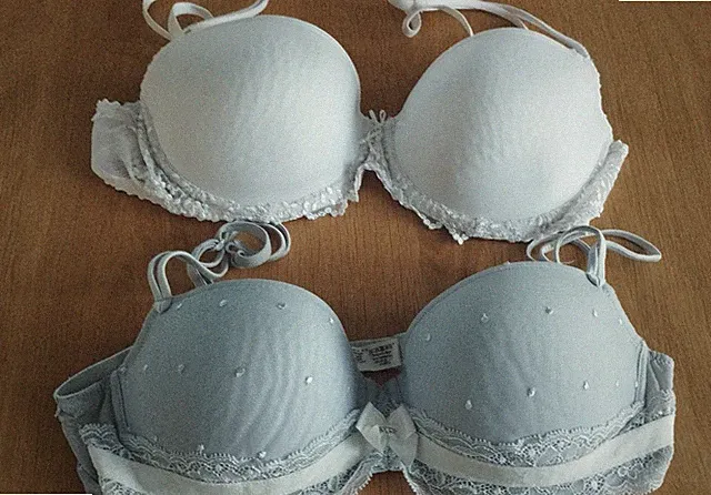 2er Set MARIE JO BH 85B Softschale mit Bügel weiß u. grau selten getragen