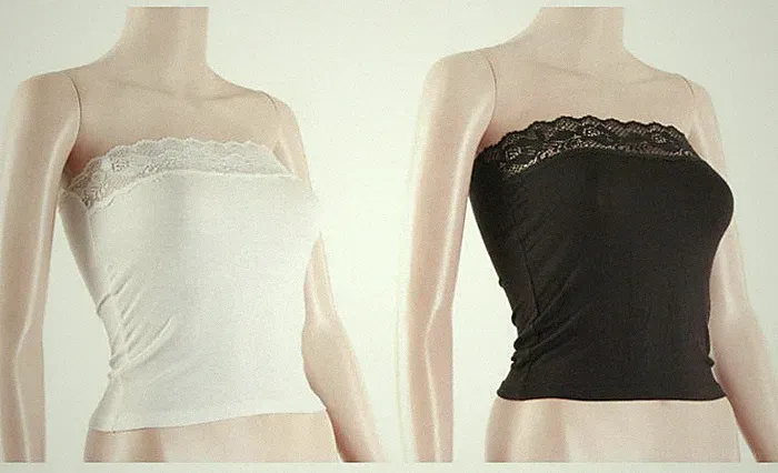 2x BH Bustier Bandeau Glamour Damen Lace Spitze Top Untertop Soft 308
