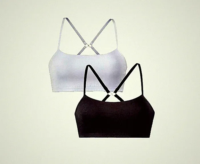 2x BH Sport-BH Bügellos BügellosBH schwarz und weiß größe 32/34 Damen NEU top .