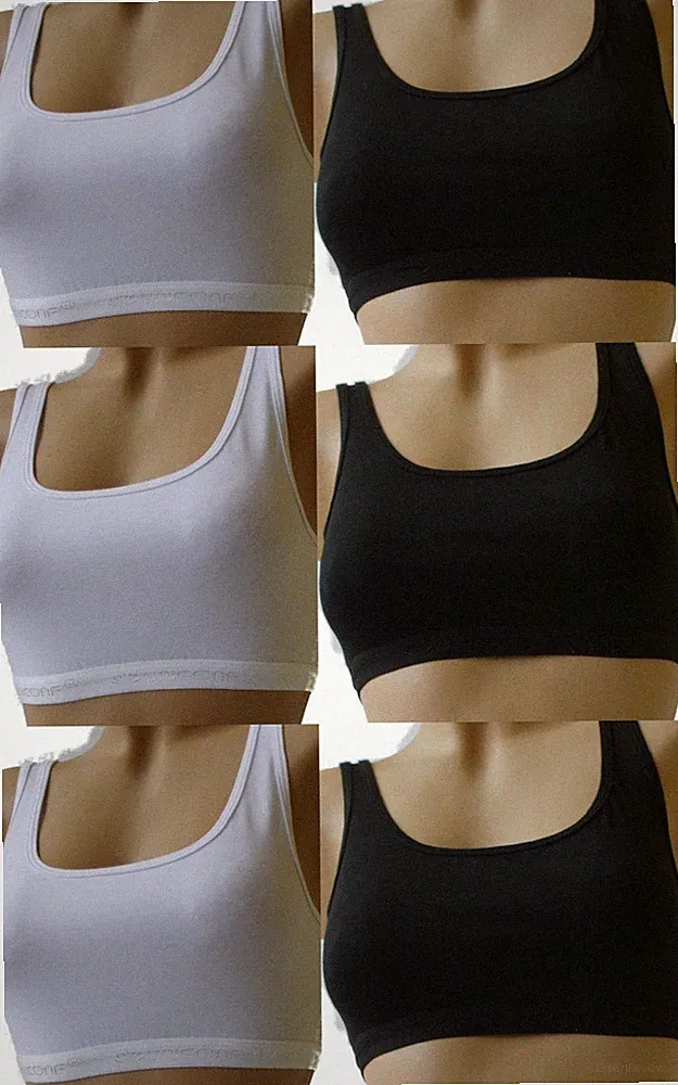 3-er Pack Sport BH Bustier bis 3XL, 92% Baumwolle, (Stück ab 5,99 Euro) (156)
