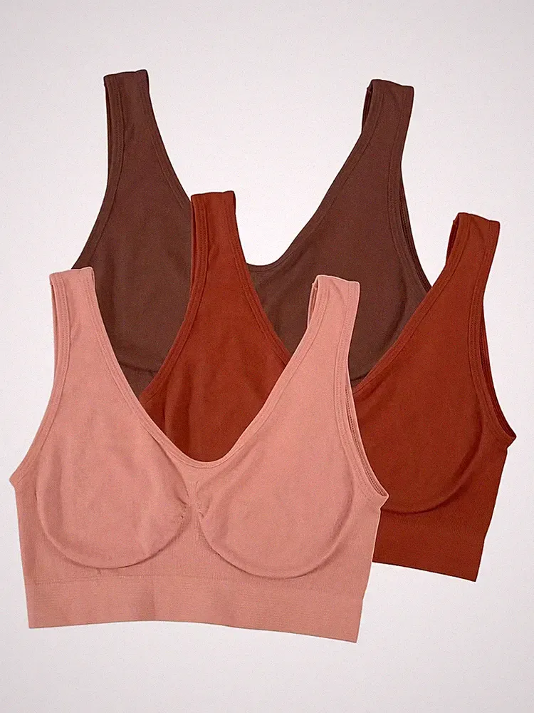 3 er-Pack Sport BH , Tanktop, dehnbar, GR 2XL, Gr 85 D, 90 C