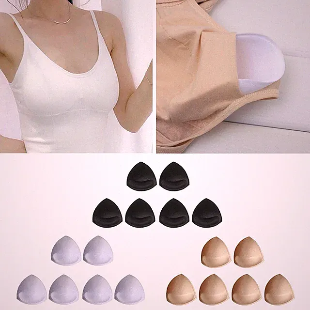 3 Paar Triangel-BH-Einsätze Pads Abnehmbare BH-Cups Einsätze Bequeme