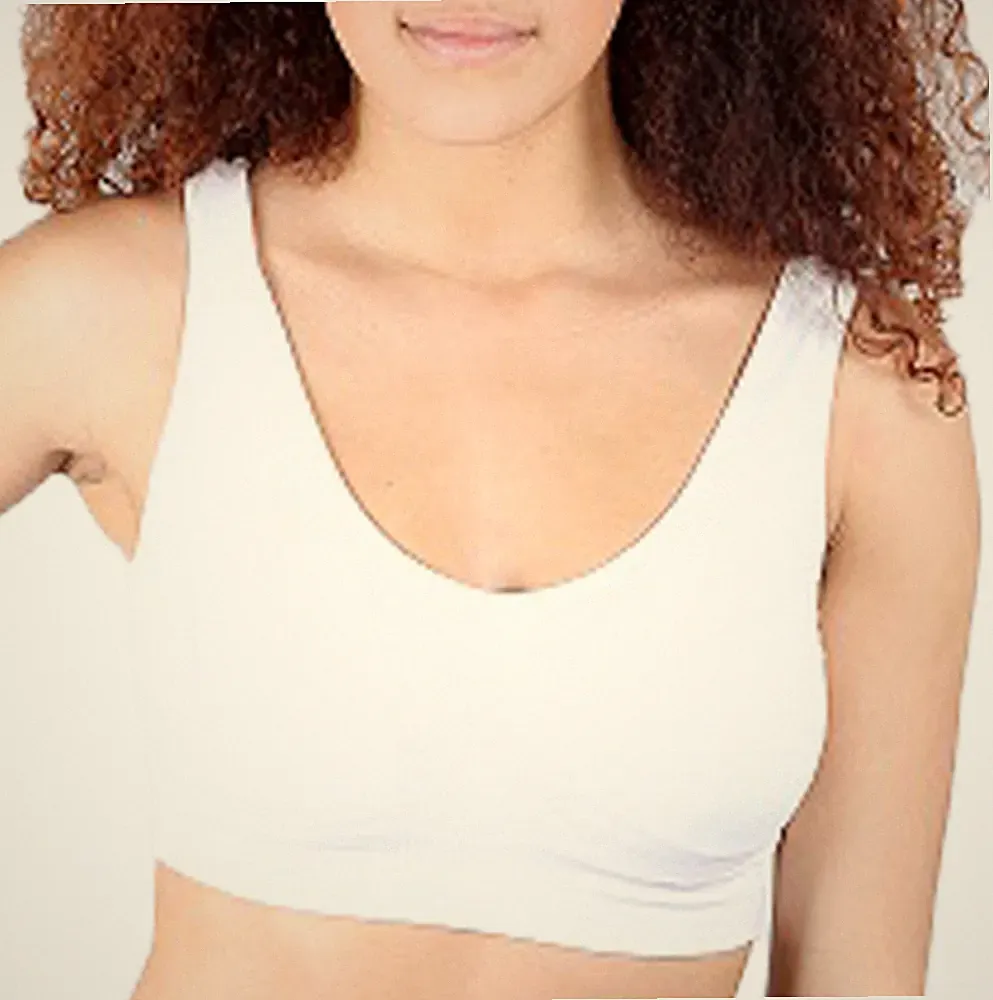 3 Sport BH Bustier Microfaser Unterwäsche Top Bra Fitness S M L XL Wäschebeutel
