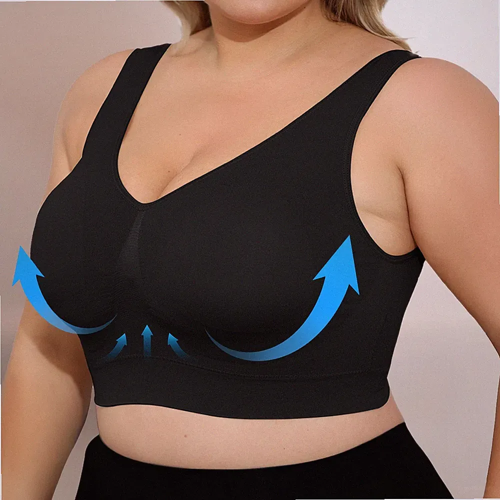 3 Stück Sport Form Bustier ohne Bügel Push Up BH Microfaser Damen Wäsche