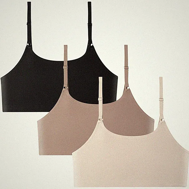 3 Stücke Weiche Bralette Cami BHs Keine Polsterung Bralette Ultra Bequeme Glä...