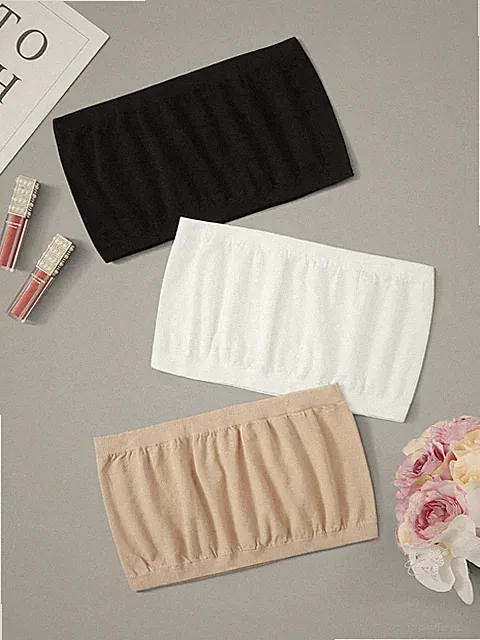 3 teiliges Bandeau BH Set für jeden Tag Billig24