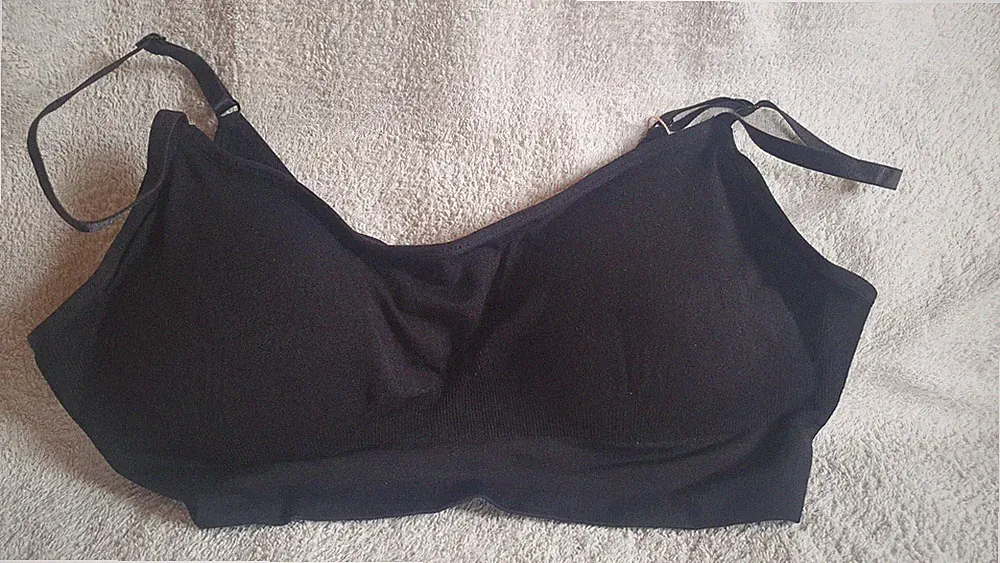 3 x Midoya Flexiie - Bügelloser Wohlfühl - BH In schwarz Größe XL