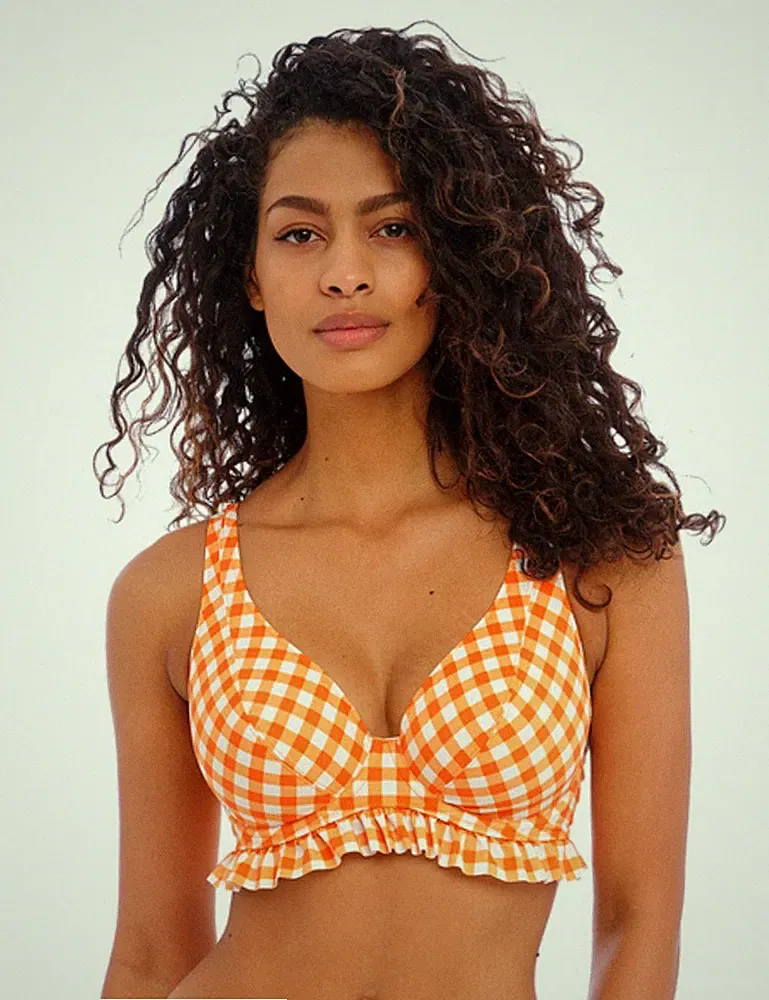 30DD Freya Check In Bikini Oberteil Bügel High Apex Plunge Bademode 201913