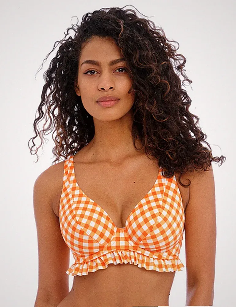 30DD Freya Check In Bikini Oberteil Bügel High Apex Plunge Bademode 201913