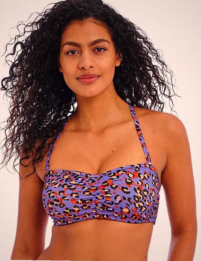 30G Freya Santiago Nights Bikini Oberteil Bandeau Bügel Damen Bademode 205610