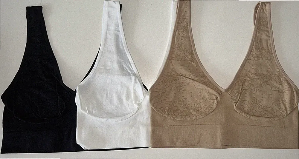 3er Pack Damen nahtloser Soft-BH Komfort-BH ohne Büge Sport BH In Gr 4XL Neu