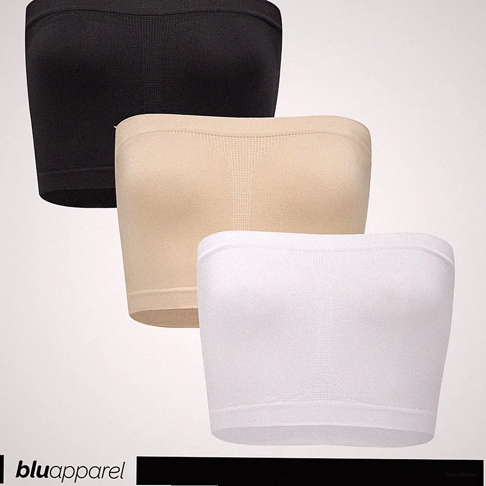 3er Pack Seamless Ungepolstert Bandeau BH Trägerlos BH Ungepolstert Komfort Stretch