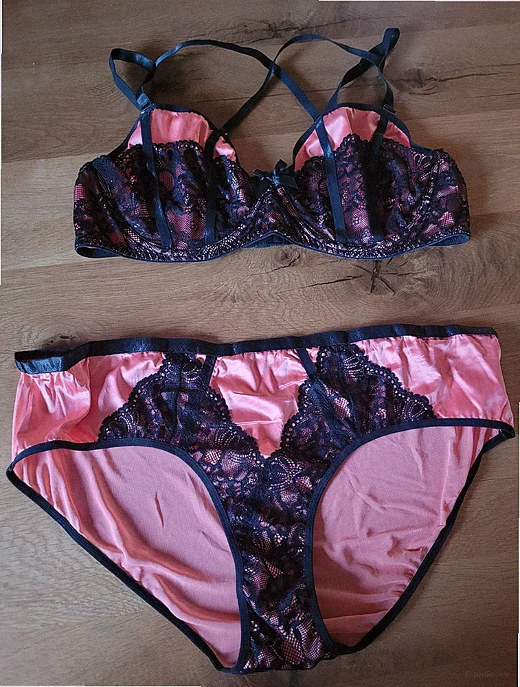 3XL 4XL Sexy Set BH Höschen Dessous Plus Size Große Größen