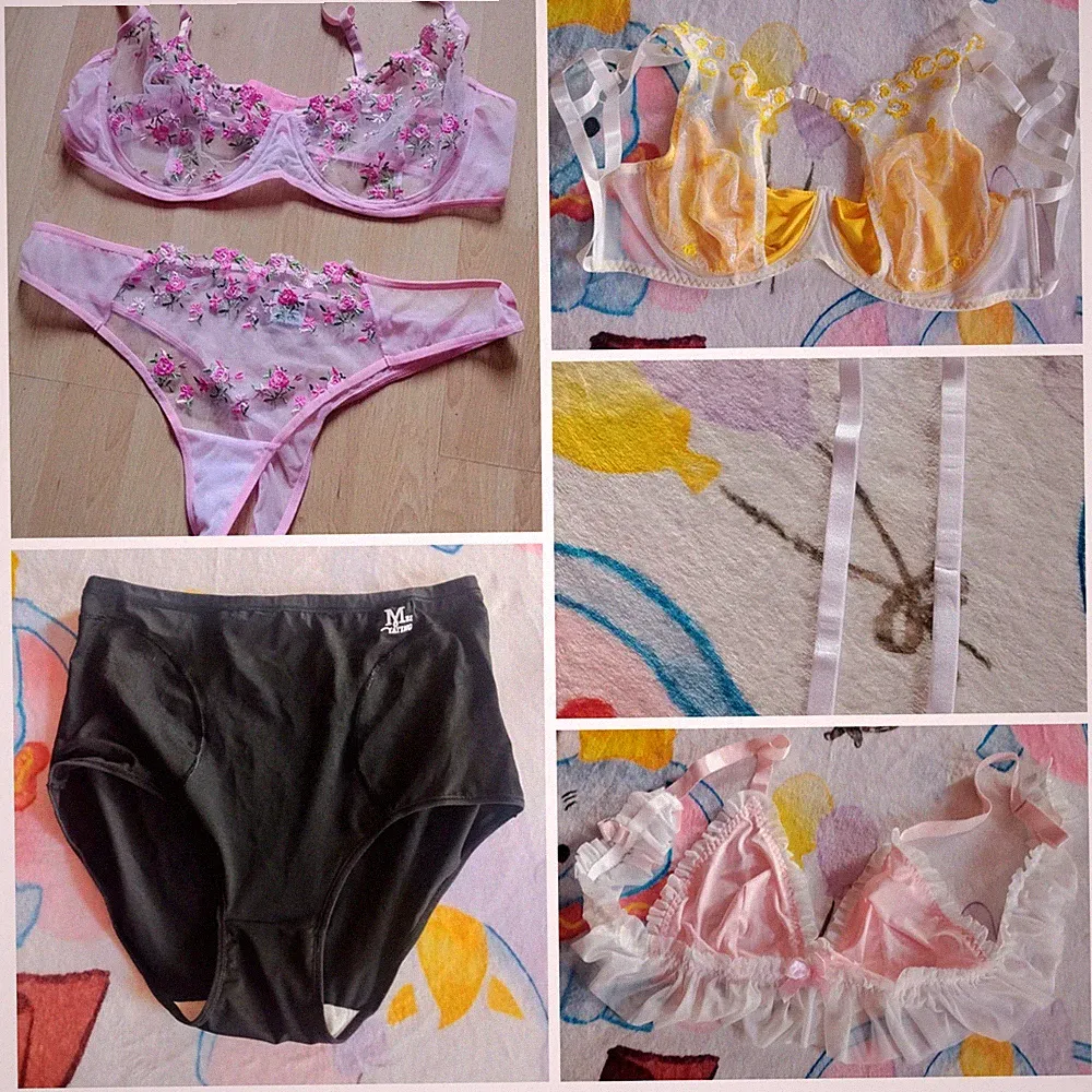 3XL BH Set Höschen Sexy Dessous Plus Size Große Größen Durchsichtig Paket NEU