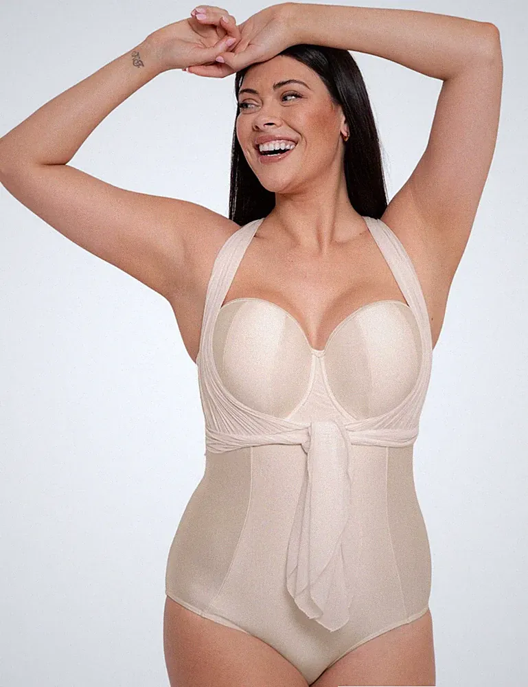 40H Curvy Kate Wrapsody Badeanzug Multiway Bandeau Bügel Damen Bademode CS005600