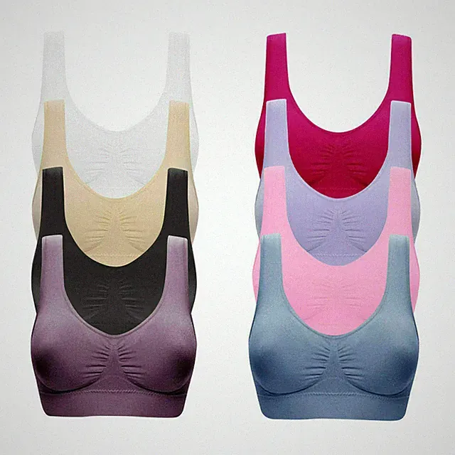 4er Pack Damen BH seamless Bustier Top Shirt BH S-4XL New