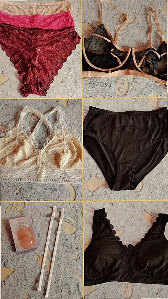 4XL BH Set Höschen Unterwäsche Paket Dessous Plus Size Große Größen Spitze NEU