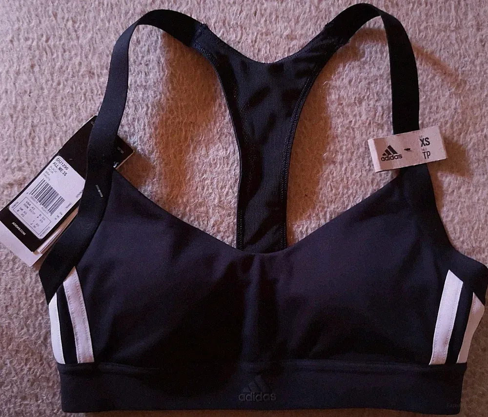 Adidas All Me 3S Bra Gr. XS Sport BH schwarz