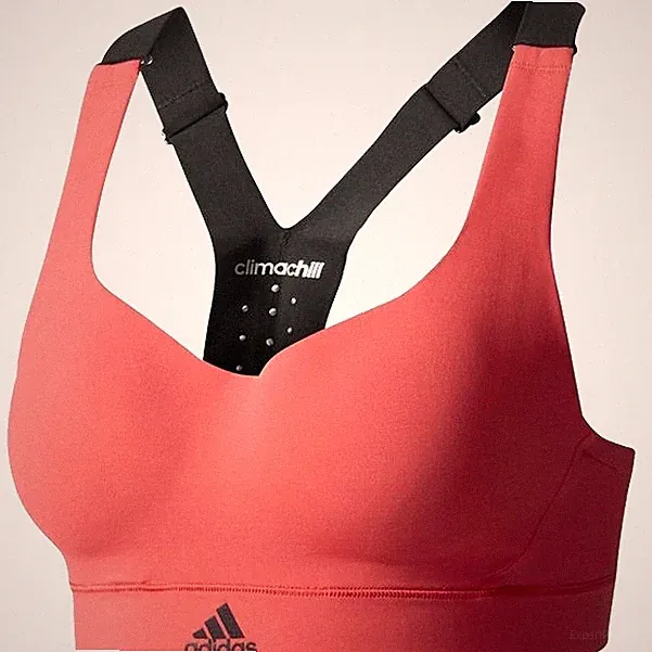 Adidas Damen Sport BH Bustier Racerback Crop Top Shirt Bra schwarz pink 2XS XS