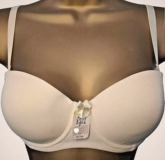 After Eden T-shirt Bügel BH Gr.75B UK 34B Sensitiv Creme Multiway Trägerlös