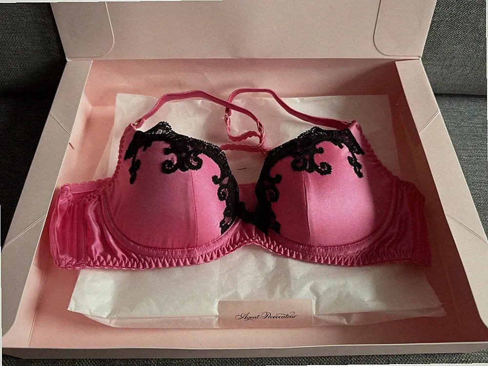 **Agent Provocateur BH 36A/80A Candy Pink/Black – Neu mit Etikett, 250 €**