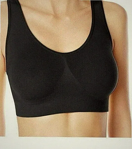 Ahh bra der Wohlfühl BH 4er Set Schwarz nahtloser BH und ohne Bügel Größe: XS